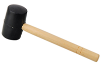 Product Type:RUBBER HAMMER WITH ORBICULAR WOODEN HANDEL
